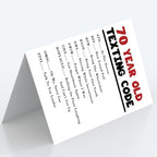 Funny 70th Birthday Card Gifts for Women Men | Humorous Birthday Gifts Decorations for 70 Year Old Dad Mom Grandpa Grandma