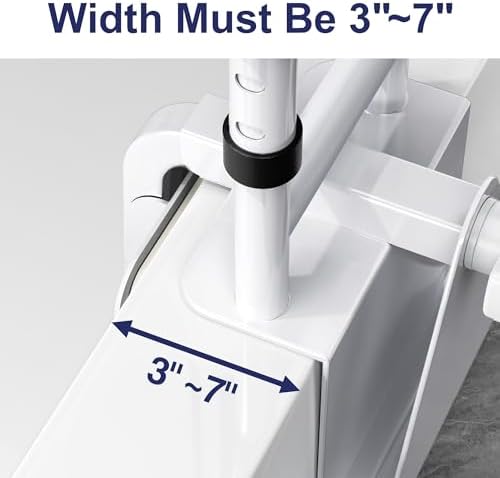 Adjustable Height Bathtub Handle Grab Bar, Bathtub Safety Rail & Shower Grab Bars for Seniors, Baby, Elderly, and Disabled, Fits 3"–7" Tub Walls, Waterproof Non-Slip Handle and Holds 300lbs