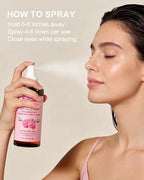 Yoken Organic Rose Water Spray for Face, 8 Fl Oz Fine Mist, Rosewater Face Mist with 100% Pure & Natural Rosa Damascena Rose Hydrosol, USDA Certified Organic, Alcohol Free, Vegan, No Dyes