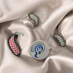 Hearing Aid Stickers Decals Skins | Hearts, Stars, Flower Patterns | Fits BTE & RIC Amplifiers, Find The Best Size and Apply, Easily Removable & Repositionable