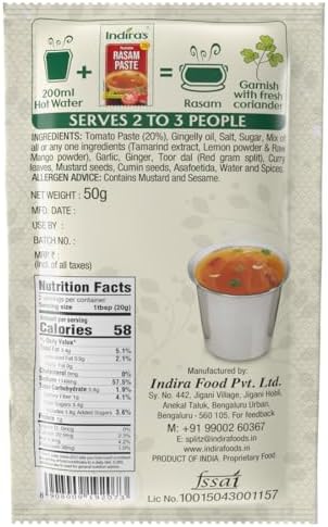 Indira's Instant Rasam Paste Combo Pack of 9 - Just Add Hot Water - 4 Tasty Flavours - Tomato Rasam, Pepper Rasam, Tamarind Rasam & Dal Rasam (35g x 3)