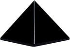Runyangshi Natural Black Obsidian Crystal Pyramid Energy Generator | 1.6x1.6in (4x4cm) Healing Crystal Pyramid for Protection & Positive Energy | Natural Quartz for Chakra Reiki Home Decor