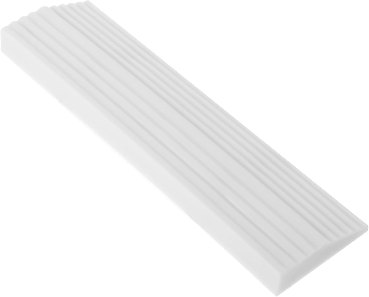 TIDTALEO Rubber Threshold Ramp Mat for Sweeping Robot Vacuum Cleaner, Indoor Home Slope Pad Non-Slip Surface, White Interlocking Design for Doorstep and Low Steps