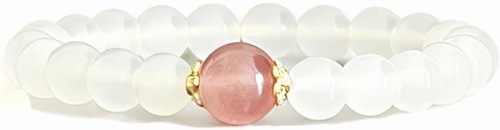 Beaded Bracelets for Women,Stretch Healing Crystal Bracelet Natural Stone Gemstone Jewelry Gifts