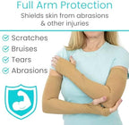 Vive (2 Pairs) Arm Protectors for Thin Skin and Bruising - Protective Geri Arm Sleeve Guards for Elderly, Men & Women