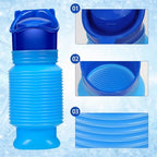 Emergency Toilet Portable Potty Pee Bottles for Male Female Kids Shrinkable Urinal Urine Bottle Outdoor Camping Travel Traffic Jam 750ml