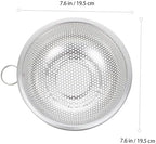 Ciieeo Practical Stainless Steel Basket Draining Basket for Fruits Vegetables Rice Washing