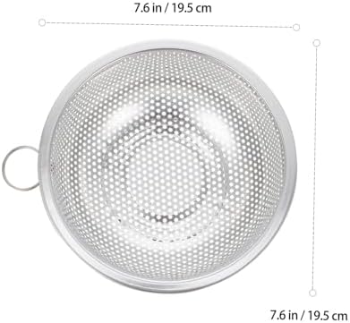 Ciieeo Practical Stainless Steel Basket Draining Basket for Fruits Vegetables Rice Washing