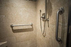 Design House Commercial Safety Grab Bar for Bathtubs and Showers - 24-inch Polished Stainless Steel Handicap Grab Bar, Design House 514067