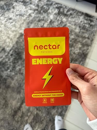 Nectar Energy Patches – Daily Wear Patch with Caffeine, Green Tea & Botanical Blend | 10-Pack Discreet Stick-On Patches for Routine Support