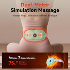 Portable Heating Pad for Period Cramps Relief Vibrating Menstrual Heating Belt for Women, Fast Heat with 7 Heat Levels and 7 Modes for Menstrual, Pain Relief for Back & Stomach - Green