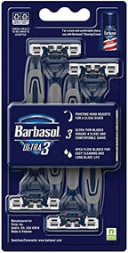 Barbasol Ultra 3 Premium Disposable Razor Value Pack Bundle (3 Packs/12 Total Razors)
