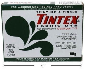 LOT OF 1 TINTEX BRAND FOREST GREEN FABRIC DYE #36 NEW