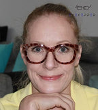 Eyekepper Oversized Reading Glasses - Retro Readers for Women Reading - Brown/Tortoise Frame +2.75