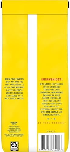 Café Bustelo Dark Roast Ground Coffee 11 Ounce Bag