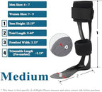 Jewlri AFO Drop Foot Brace, Drop Foot Stabilizer, AFO Support for Walking, Lightweight, Trimmable, Polyethylene, fits Most Shoes Easily (Right, Medium)