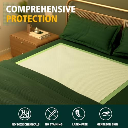 Disposable Bed Pads 40"X40" Extra Large Pee Pads for Incontinence 140 Gram Heavy Duty Super Absorbent Underpads Waterproof Chucks Pads for Adults, Elderly or Pets [100x100CM, 25pcs]