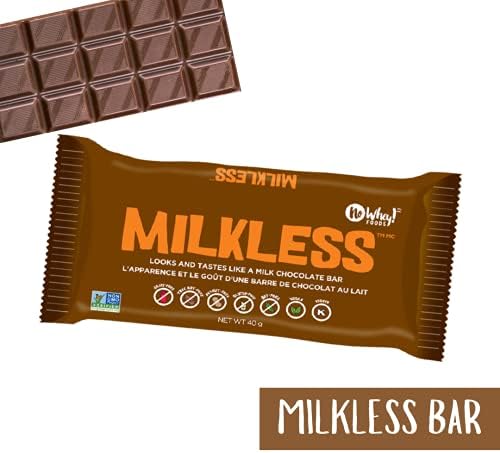 Vegan, Gluten Free, Nut Free | Milkless Chocolate Bars (3 Pack) | Dairy Free, Soy Free, Sesame Free | Allergy Friendly Snacks | No Whey Foods
