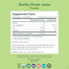 PURE SYNERGY Organic Barley Grass Juice Powder | Chlorophyll-Rich Greens Powder | Organic Cold-Pressed Barley Grass Juice | for Energy, Detox, and Digestion Support (5.3 oz.)