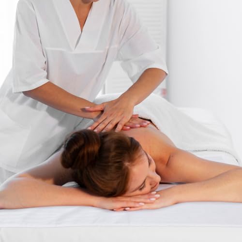 SOIMISS Spa Bed Cover with Face Hole Comfortable Massage Table Sheet for Beauty Salon Salon Massage Cloth Lightweight Disposable Satin Cloth 31.49X19.68In