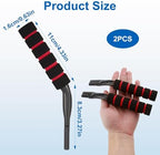 2Pcs Wheelchair Brake Extenders, Anti-Slip Soft Wheelchair Handle Extenders, Transport Chair Reclining Parts Chair Accessories for Elderly Disabled Handle Extension Wheel Chair Accessories (Black)