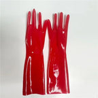 Latex Gloves Red Rubber Gloves Latex Clothing Accessories,Natural Latex One-time Molding Unisex