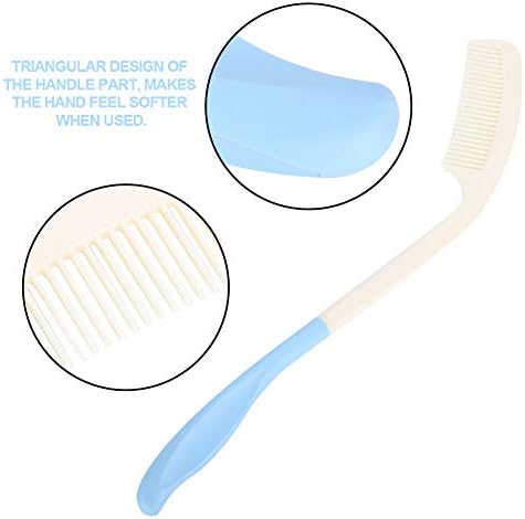Durable Long Handled Hair Brush, Long Comb Reach, Applicable to Inconvenient Upper Limb Activities for Elderly and Hand-disabled People(Long handle comb)