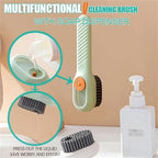 2 in 1 Multifunction Cleaning Brush, 2 in 1 Multifunction Cleaning Brush with Soap Dispenser, 2024 New Beyond Draw 2 in 1 Multifunction Cleaning Brush (Green)