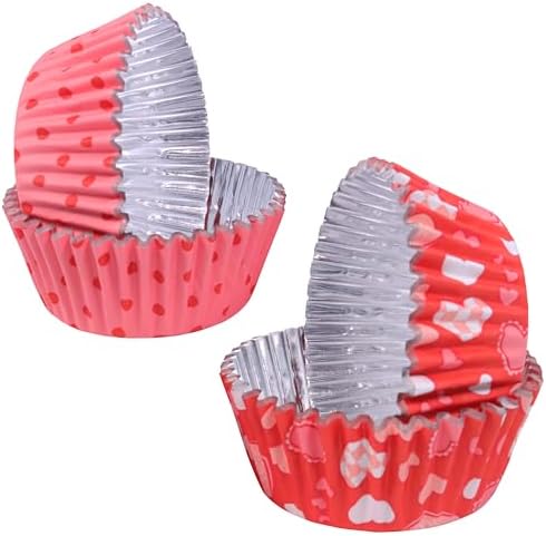 PME Valentines Foil-lined Cupcake Cases, Valentine's Day (Pack of 60)