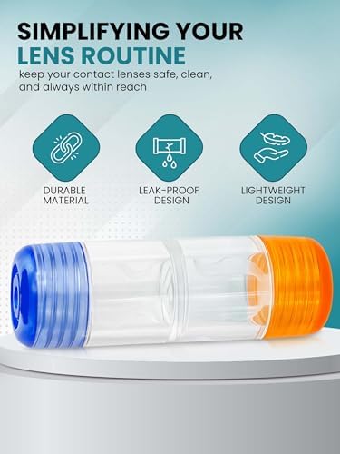 Premium Contact Lens Cases for Hard Lenses/RGP Lenses - 2 Pcs by Sports World Vision