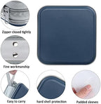 Siveit CD Case, 40 Capacity CD/DVD Case Holders Wallet Hard Plastic DVD Disc Cases Storage Binder for Car Home Office Travel (Dark Blue)