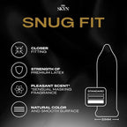 SKYN Snug Fit Lubricated Latex-Free Closer Fit Condoms, 40 Count