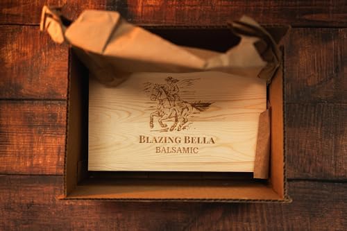 Blazing Bella Salad Lover’s Gift Set – Balsamic Vinegar and Olive Oil Sampler Set (5 x 100ml) – White, Raspberry, Barrel-Aged Balsamic, Lemon Olive Oil & Extra Virgin Olive Oil – Gourmet Gift Set