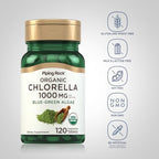 Piping Rock Chlorella | 1000mg | 120 Tablets | Blue-Green Algae | Broken Cell Wall Organic | Non-GMO, Gluten Free Supplement