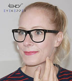 Eyekepper 5-pack Readers Square Large Lenses Spring-Hinges Reading Glasses Include Computer Glasses Men Women +0.75