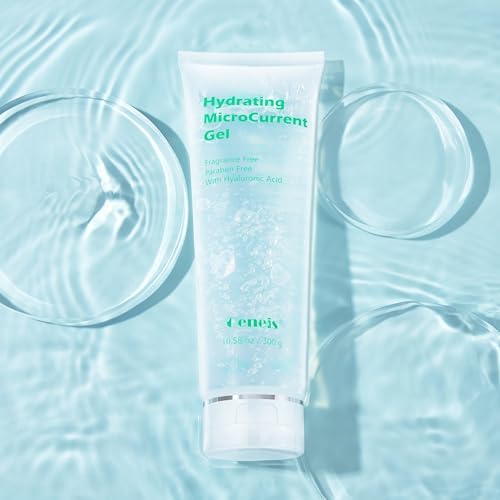 Oeneis Hydrating Microcurrent Conductive Gel, Fragrance-Free, Paraben-Free, Gel Primer with Hyaluronic Acid, Non-irritating, Moisturizing Gel for RF, 300g Tube, Clear