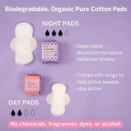 First Period Kit for Girls 9-12 - Ranked 1 for Comfortable & Organic Teen Pads - Tween Girls Trendy Stuff & Teen Girls Gifts - Biodegradable Absorbent Pads - Thoughtfully Designed for Tweens