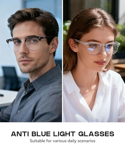 Perfectmiaoxuan Blue Light Blocking Glasses,Computer/Gaming/Screen Glasses for Women or Men，Anti Blue Light & UV