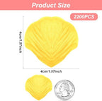 2200PCS Artificial Flower Petals Fake Rose Petals for Romantic Night,Wedding,Proposal Anniversary Flower Decorations (Orange)