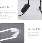 18 Pairs Eyeglass Nose Pad Covers, Anti Slip Eyeglasses Nose Pad Silicone Nose Pad Replacement for Screw-in Glasses Sunglasses Ultra Soft with Glasses Clean Cloth (Small, White)