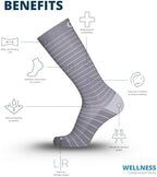 OS1st Wellness Compression Socks for circulation, swelling, deep vein thrombosis and calf cramps | 15-20mmHg