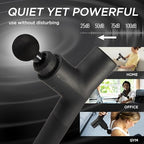 Deep Tissue Muscle Massage Gun | Powerful Handheld Percussion Massager | Back | Neck | Full Body Muscle Recovery | 22 lbs Stall Force | 8 mm Amplitude | 6 Speeds | Quiet | 240 Min Battery