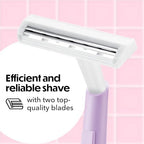 BIC Silky Touch Women's Disposable Razors, 2 Blades For a Sensitive, Soothing and Comfortable Shave, 18-Count