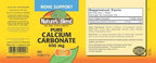 Nature's Blend Pure Calcium Carbonate 600 mg 100 Tabs (1684)