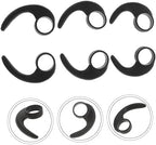 6Pcs Non Slip Sports Earphone Silicone Ear Hooks Comfortable Protective Earflap Clips with Large Medium Small for Secure Fit During Exercise