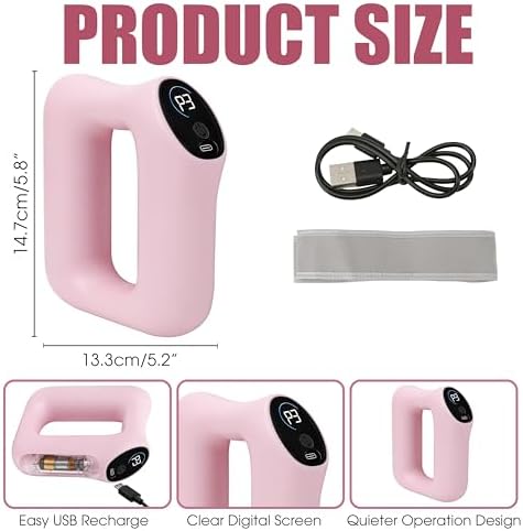 Fascia Ring Massager, Multifunctional Full Body & Fast Fat Burning Yoga Massager, Ergonomic Electric Belly Shaping, 5 Intensity Massage Levels, Adjustable 3 Modes, for Muscle Knot Relaxation& Recovery