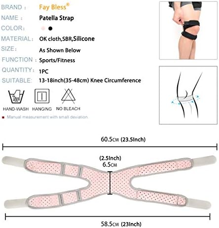 Comfort Anti Slip Compression Knitting Knee Sports Neoprene Knee Brace with Elastic Strap for Running Sports