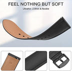AK Leather Band for Amazfit GTR 4/ GTR 3 Pro, 22mm Quick-Release Adjustable Strap with Metal Buckle for Women Men, Soft Replacement Wristband for Amazfit GTR Smartwatches