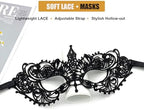 Masquerade Mask for Women Men Couple Venetian Lace Halloween Masks for Costume Mardi Gras Party