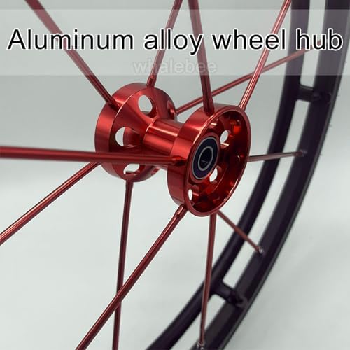 2 Pcs Wheelchair Rear Wheels 24" Pneumatic Rubber Tires, Quick Release Aluminum Hub with Bearing and Axle 1/2" Replacement Wheelchair Wheels, Manual Wheelchair Rear Wheel(Black)